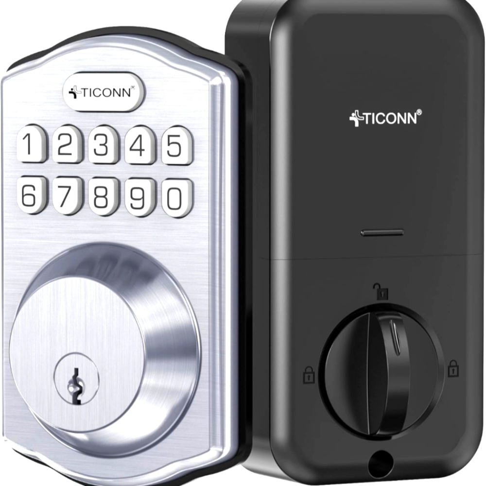 Keyless Deadbolt Entry Door Lock, Keypad Locks for Front Door with Passcode